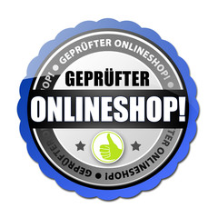 Geprüfter Onlineshop! Button, Icon