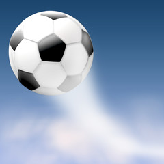 Fussball flieg schnell