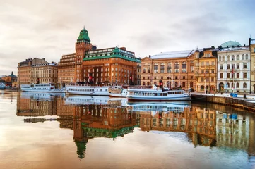 Fotobehang Stockholm uitzicht © Kalin Eftimov