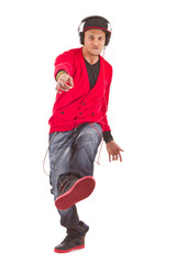 Danicing to the music