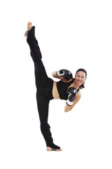 Frau, Kickboxen 3