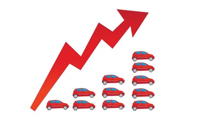 Wzrost sprzedaży aut