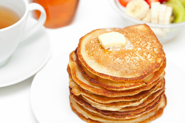 golden buttermilk pancakes