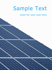 Solar energy panels with room for your text