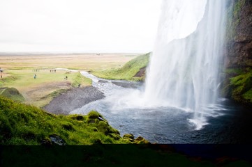 famous Seljalandsfoss waterfall, Iceland