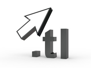 3D Domain tl mit Pfeil