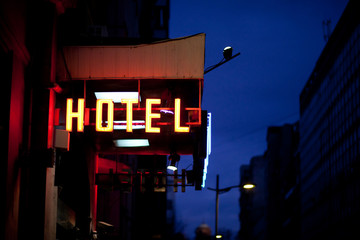 hotel sign