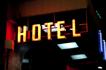 hotel sign