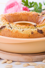 Ring-shaped cake.