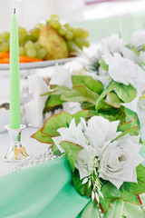 Wedding table setting