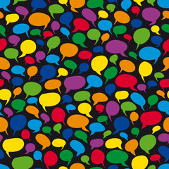 Speech Bubbles - Seamless Vector