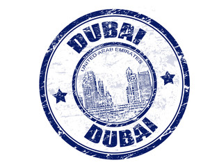 Fototapeta premium Dubai stamp