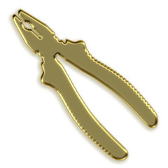 Ícone dourado - alicate