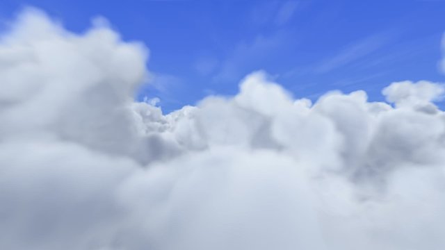 Flug durch Wolken (Loop+Alpha 25i)