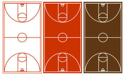 Vector Basketball Court Set - 39522295