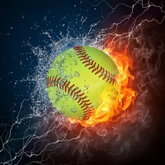 Türaufkleber Baseball Ball © Visual Generation