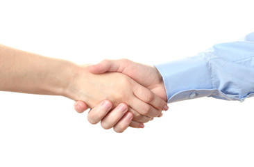 handshake isolated on white