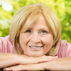 portrait of smiling senior woman