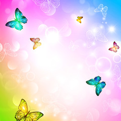 Obraz na płótnie Canvas butterfly background