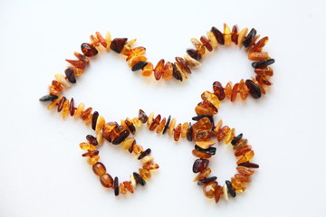 Natural amber necklace