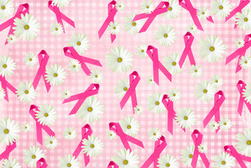 Pink Ribbons and Daisies