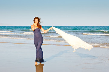 Young woman on the beach