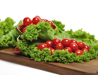 Tomatoes And Salad Leaves