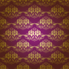 damask seamless floral pattern