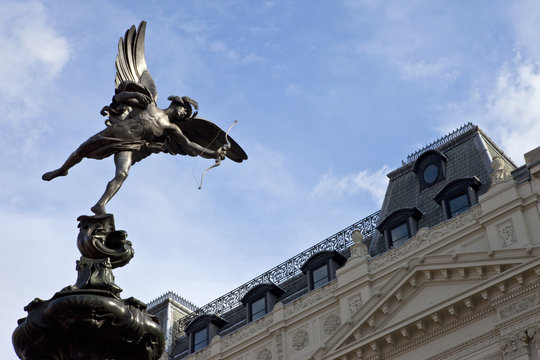 Eros Statue in Piccadilly Circus