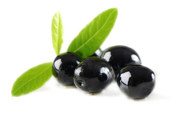 Olives isolated on white