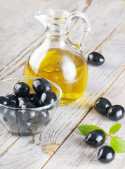 Olive oil and olives