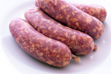 pork meat sausages