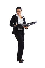 Geschäftsfrau, Business, Aktenmappe