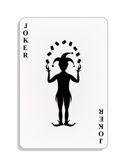 Naklejka premium Playing card - Joker