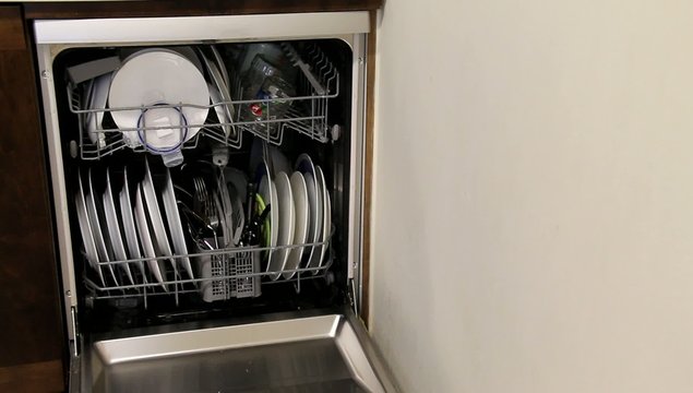 Opening  the Dishwasher