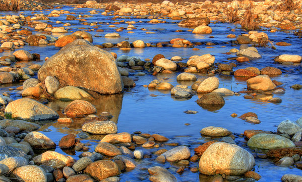 Stones in a stream