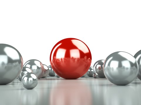 red ball reflection