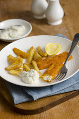 Fish fingers with french fries