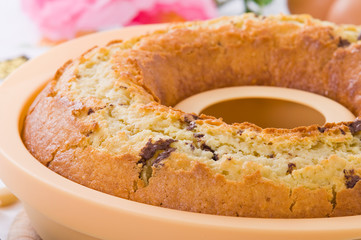 Ring-shaped cake.