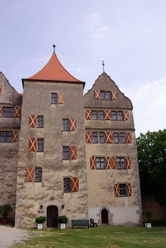 Harburg castle in Bavaria in Germany