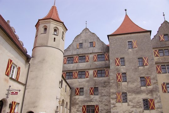 Harburg castle in Bavaria in Germany