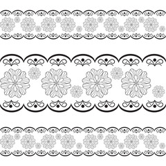 Fototapeta premium vector lace braid