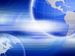 Global financial color charts and graphs