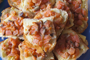 Sandwiches with fish