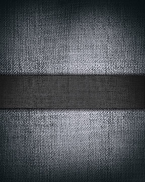 grunge gray fabric with dark bar as background texture