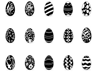 black easter egg icons