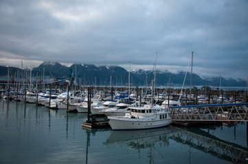 Fototapeta premium Harbor at Seward, Alaska