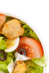 salad with tomato and eggs