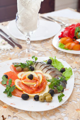 Wedding table setting