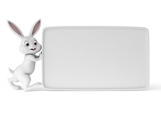 Obraz premium 3d rendered illustration of a cute easter bunny